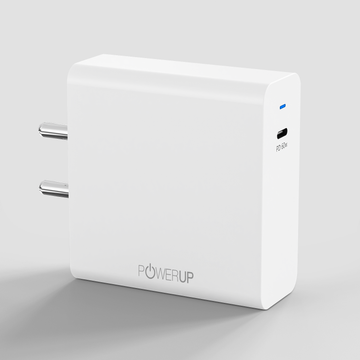 POWERUP Turbo Charge 60W Type C Wall Charger - White