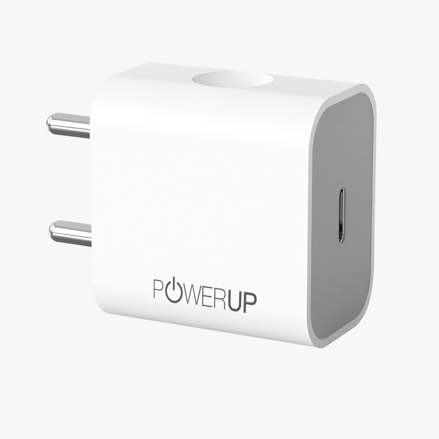 POWERUP Turbo 20W PD Type C GaN Wall Charger - White
