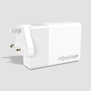 POWERUP Max Charge 120W 3 PD Type C + USB QC 3.0 GaN Wall Charger