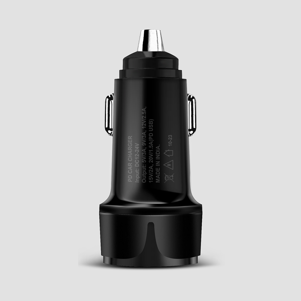 POWERUP 30W PD Type C Quick Charging Car Charger 3.4Amp