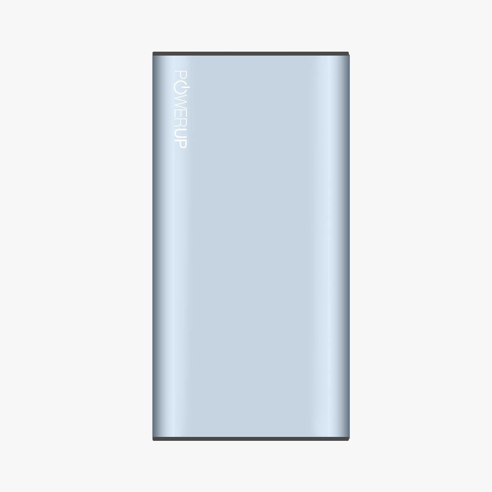 POWERUP Alupac Aluminium 5000mAh Mini Power Bank - Gunmetal