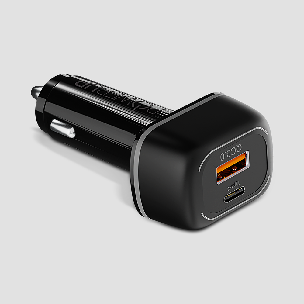 POWERUP 38W PD Type C Quick Charging Car Charger 3Amp