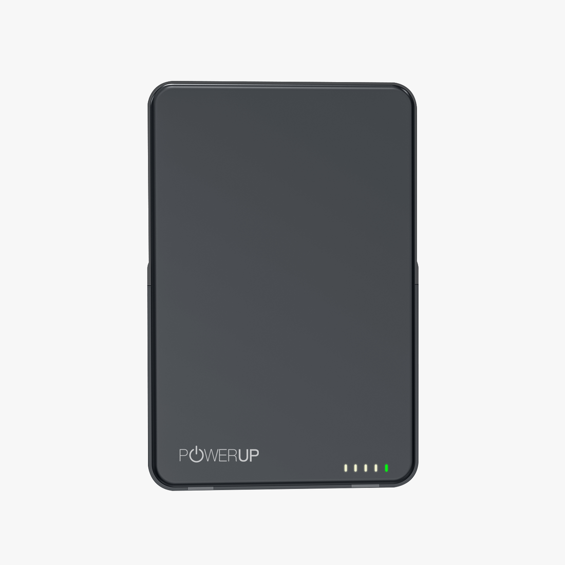 POWERUP Power Slim 5000mAh MagSafe Wireless Power Bank with Kickstand - Dark Grey