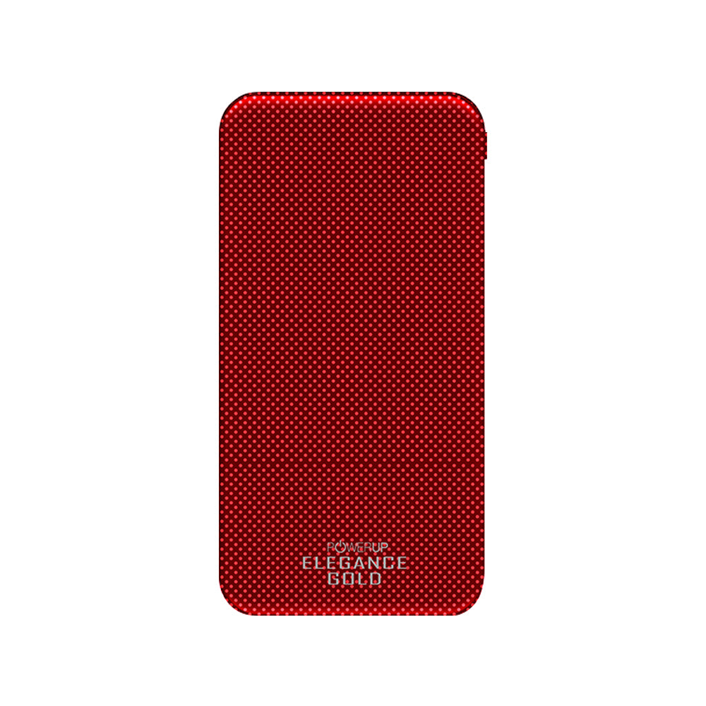 POWERUP Elegance Slim Aluminium 10000mAh Power Bank - Red