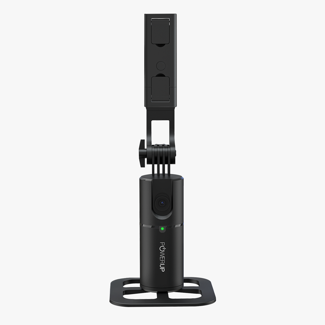POWERUP 360° AI Face Tracking Gimbal Selfie Stick with Wireless Remote & Tripod Stand - Black