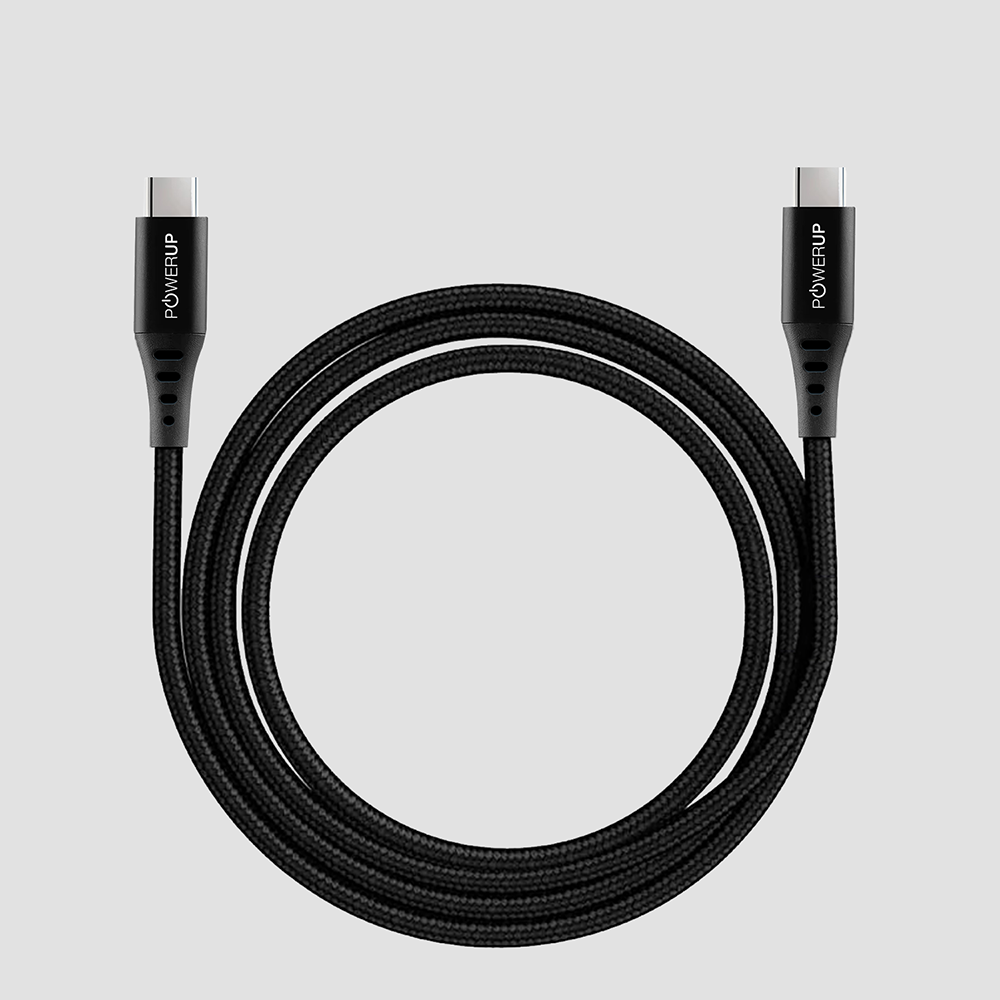 POWERUP 100W Type C to Type C Cable 2 Mtr