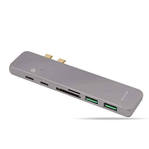 POWERUP 7IN1 Type C USB Hub Multi-Functional - Gunmetal
