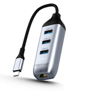 POWERUP Mini Splitter 4IN1 Type C USB Hub (LAN/3 USB)