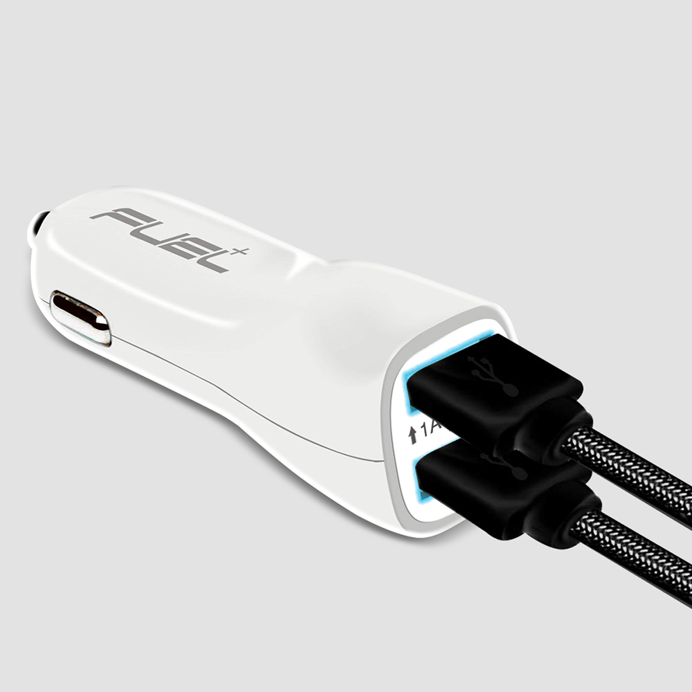 POWERUP by FUEL+ Dual USB Port Car Charger 2.1Amp